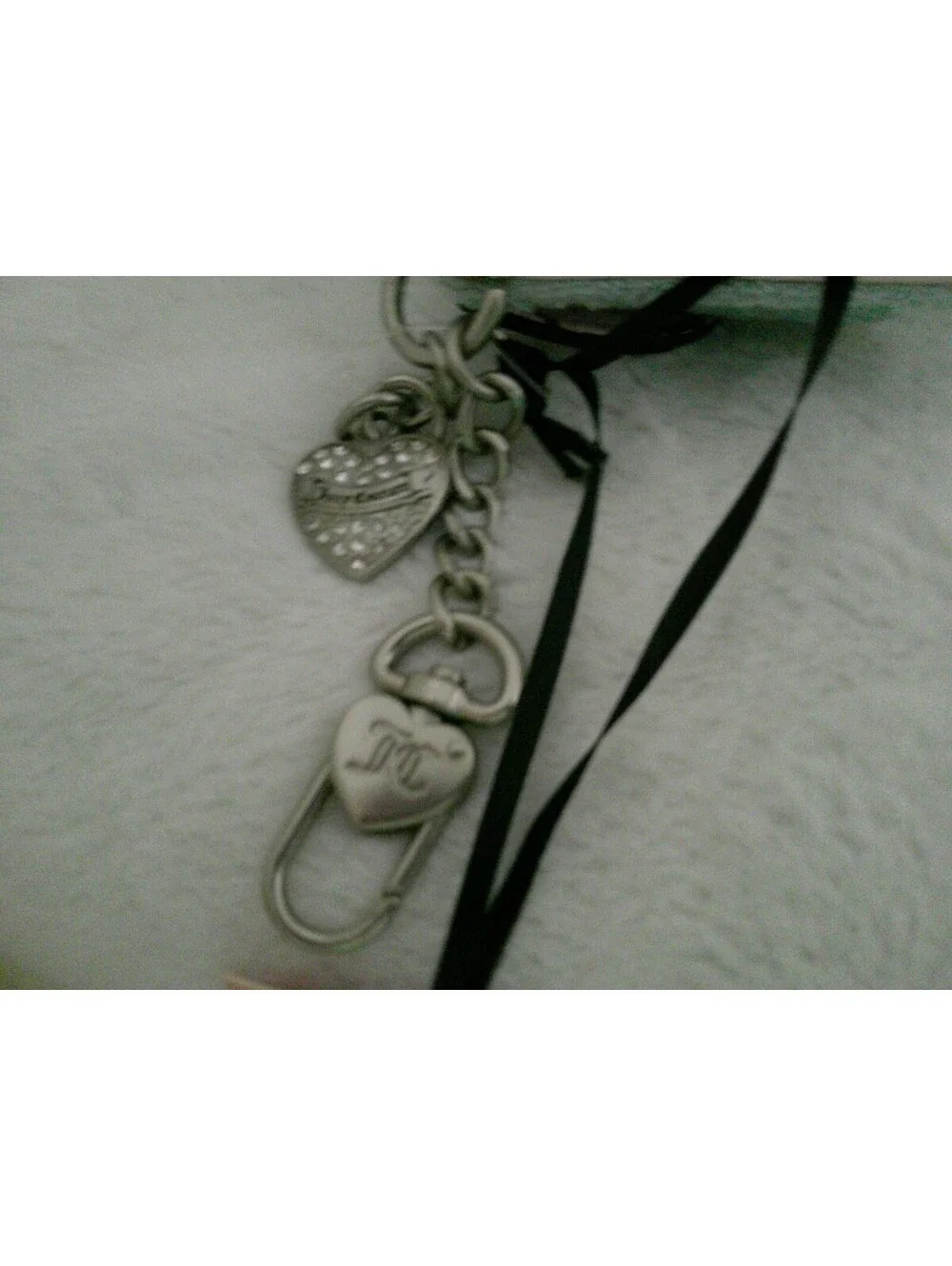 Juicy Couture Terry Cloth Wallet with Keychain Charm